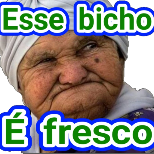 Figurinha: Esse bicho é fresco