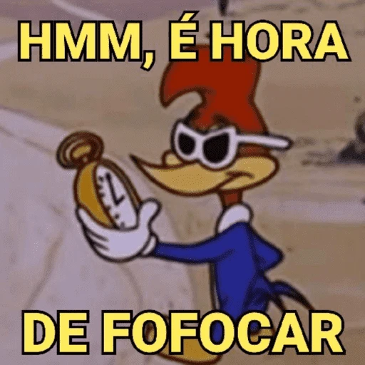 Figurinha: Pica Pau hora de fofocar