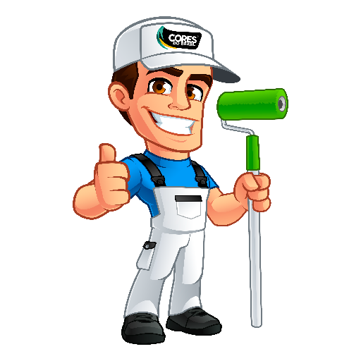 Figurinha: Pintor dando joinha com rolo
