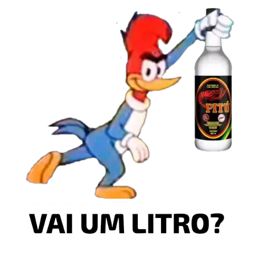 Figurinha: Pica Pau com Pitu