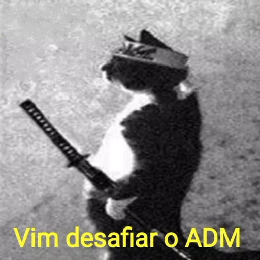 Figurinha: Gato Samurai
