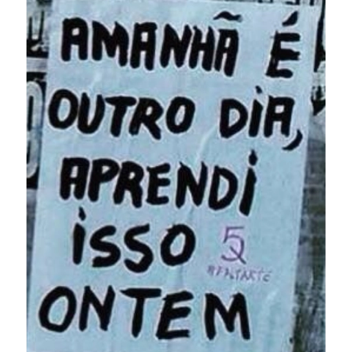 Figurinha: Amanhã é outro dia, aprendi isso ontem