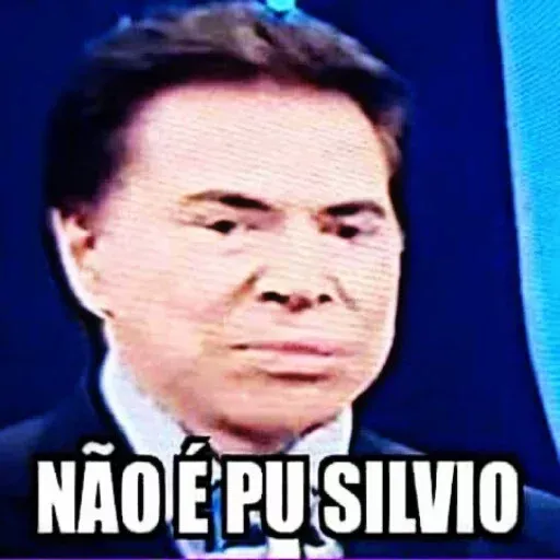 Figurinha: Silvio Santos: "Não é Piu Silvio"