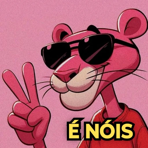 Figurinha: Pantera Cor-de-Rosa "É Nóis"