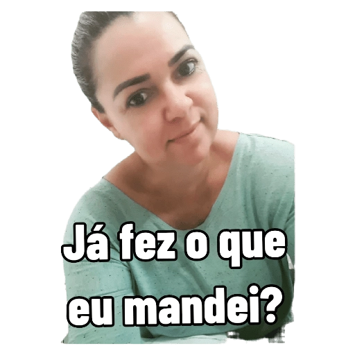 Figurinha: Você já fez o que eu mandei?