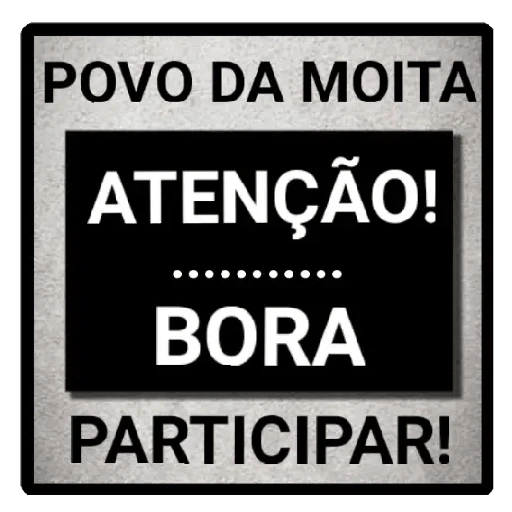 Figurinha: Povo da Moita - Bora Participar