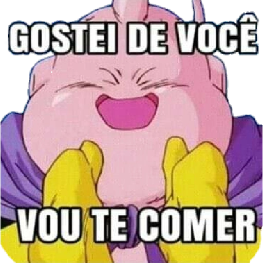 Figurinha: Majin Buu gostei de você, vou te comer