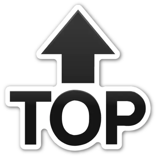 Figurinha: Seta para cima TOP
