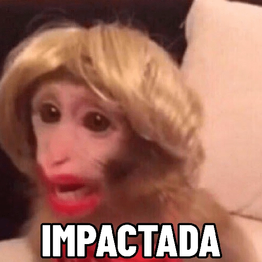 Figurinha: Macaca Impactada