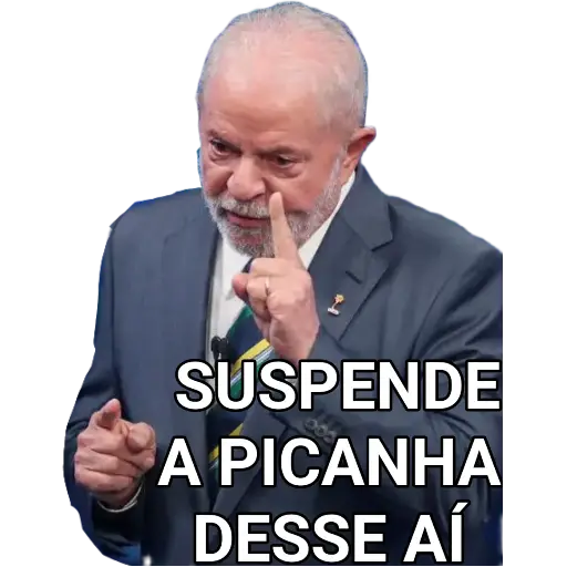 Figurinha: Lula "Suspende a Picanha"