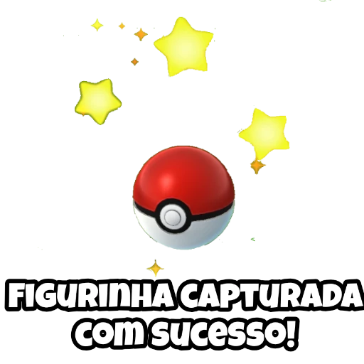 Figurinha: Pokebola capturada