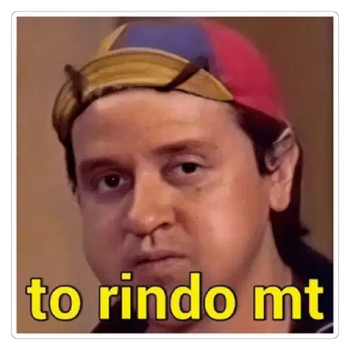 Figurinha: Chaves rindo muito