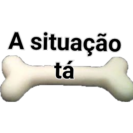 Figurinha: A situação tá osso