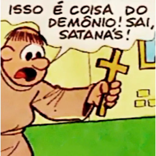 Figurinha: Isso é coisa do demônio!