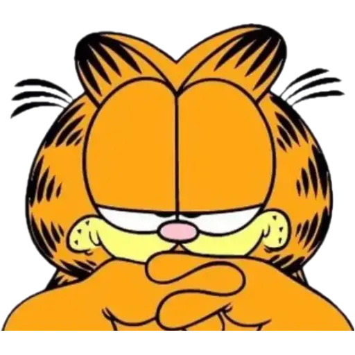 Figurinha: Garfield pensando