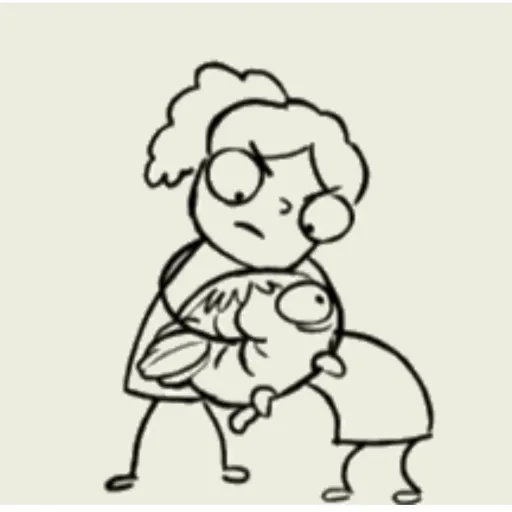 Figurinha: Pescado Assustado