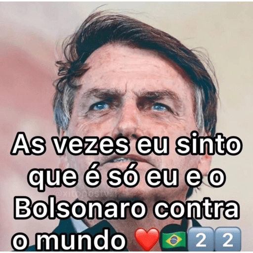 Figurinha: Bolsonaro contra o mundo
