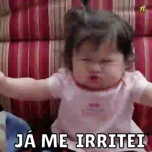 Figurinha: Bebê irritado