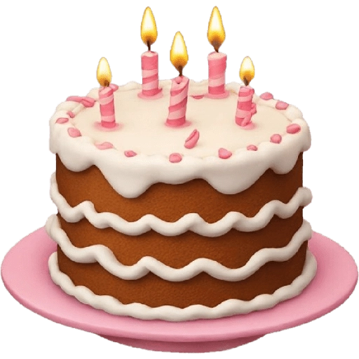 Figurinha: Bolo de Aniversário com Velas