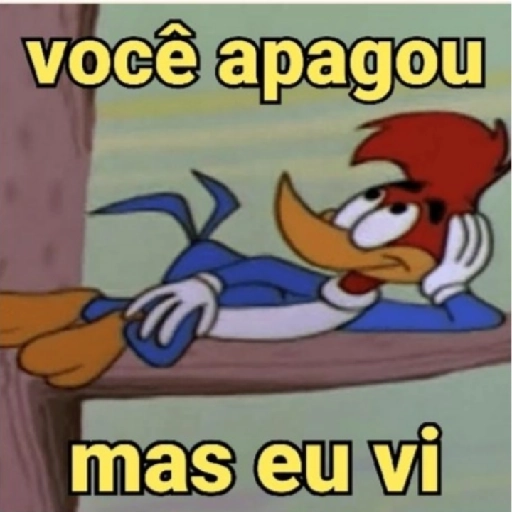 Figurinha: Pica-Pau te pegou!