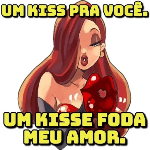 Figurinha: Jessica Rabbit "Um kiss"