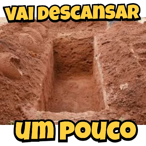 Figurinha: VAI DESCANSAR UM POUCO