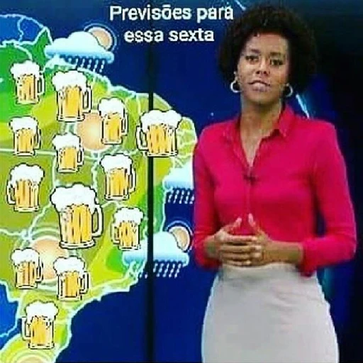 Figurinha: Previsão de sexta com cerveja