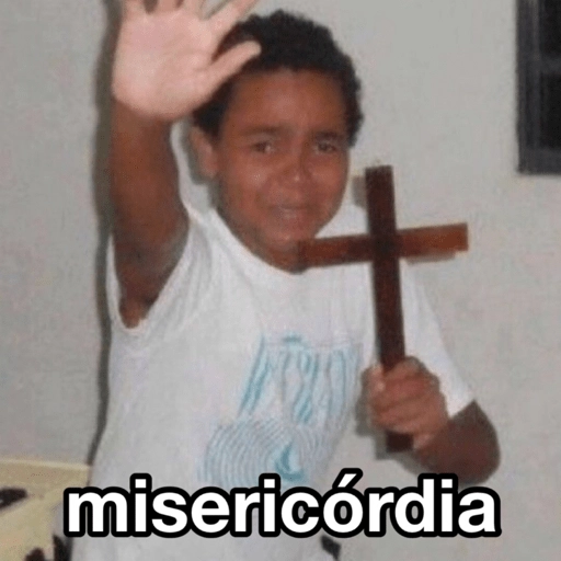 Figurinha: Menino com Cruz