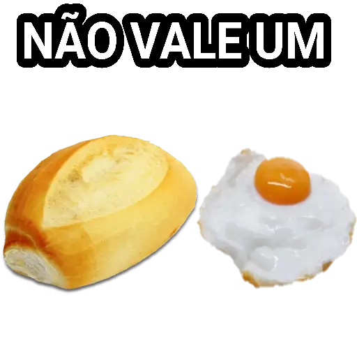 Figurinha: Pão com ovo