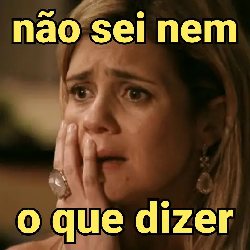 Figurinha: Nao sei nem o que dizer