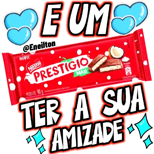 Figurinha: Eu amo Prestigio