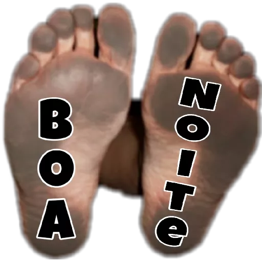 Figurinha: Pés sujos: Boa noite