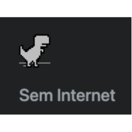 Figurinha: Dinossauro Sem Internet
