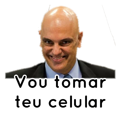 Figurinha: Vou tomar teu celular