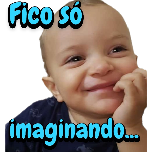 Figurinha: Fico só imaginando...