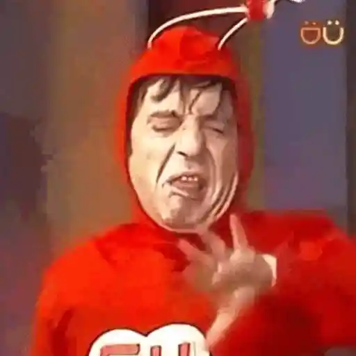 Figurinha: Chaves formiga com nojo