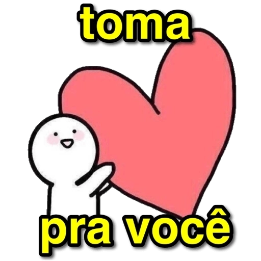 Figurinha: Coração pra você