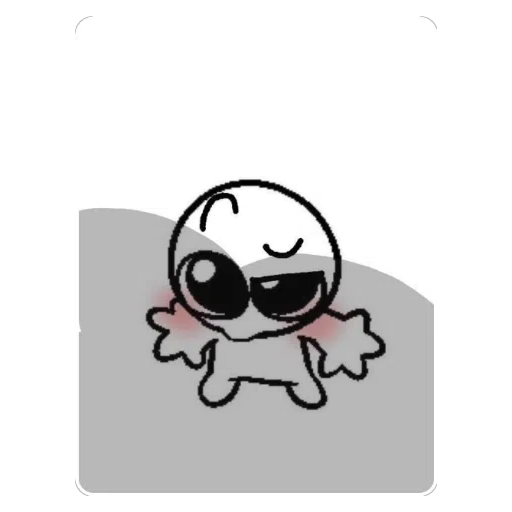 Sticker: Personaje apenado sonrojado