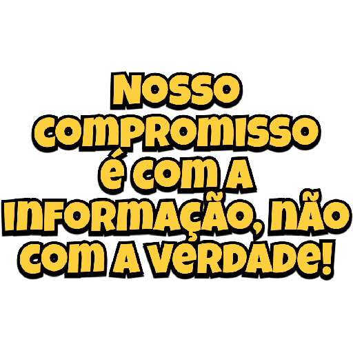 Figurinha: Nosso compromisso é com a informação