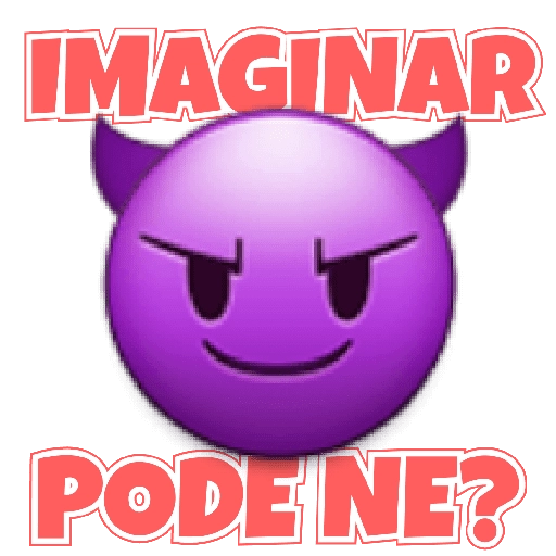 Figurinha: Imaginando Demônio Roxo