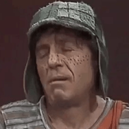 Figurinha: Chaves pensativo