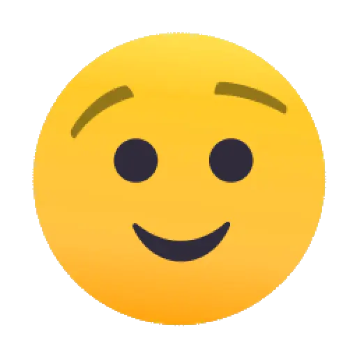 Figurinha: Emoji Sorrindo com Sobrancelhas