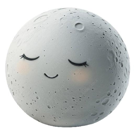 Figurinha: Lua Feliz