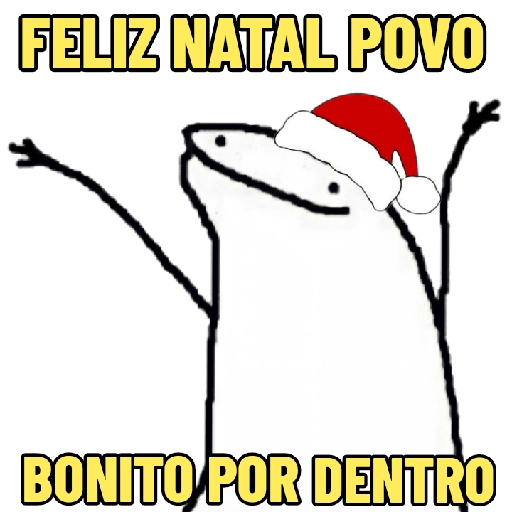 Figurinha: Feliz Natal Povo Bonito Por Dentro