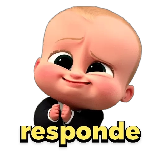 Sticker: Boss Baby in trouble