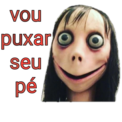 Figurinha: Momo vou puxar seu pé