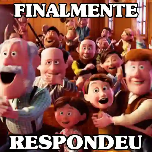 Figurinha: Finalmente Respondeu