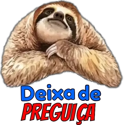 Figurinha: Preguiça