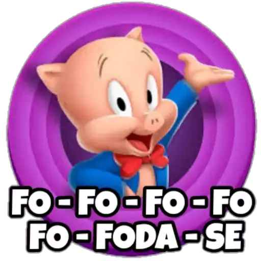 Figurinha: Porco Porky Fodase