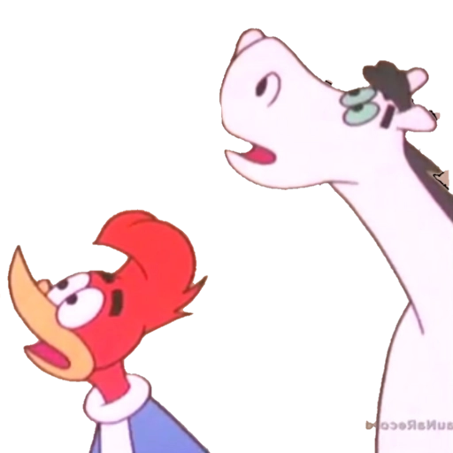 Figurinha: Pica-Pau e o Cavalo Surpresos